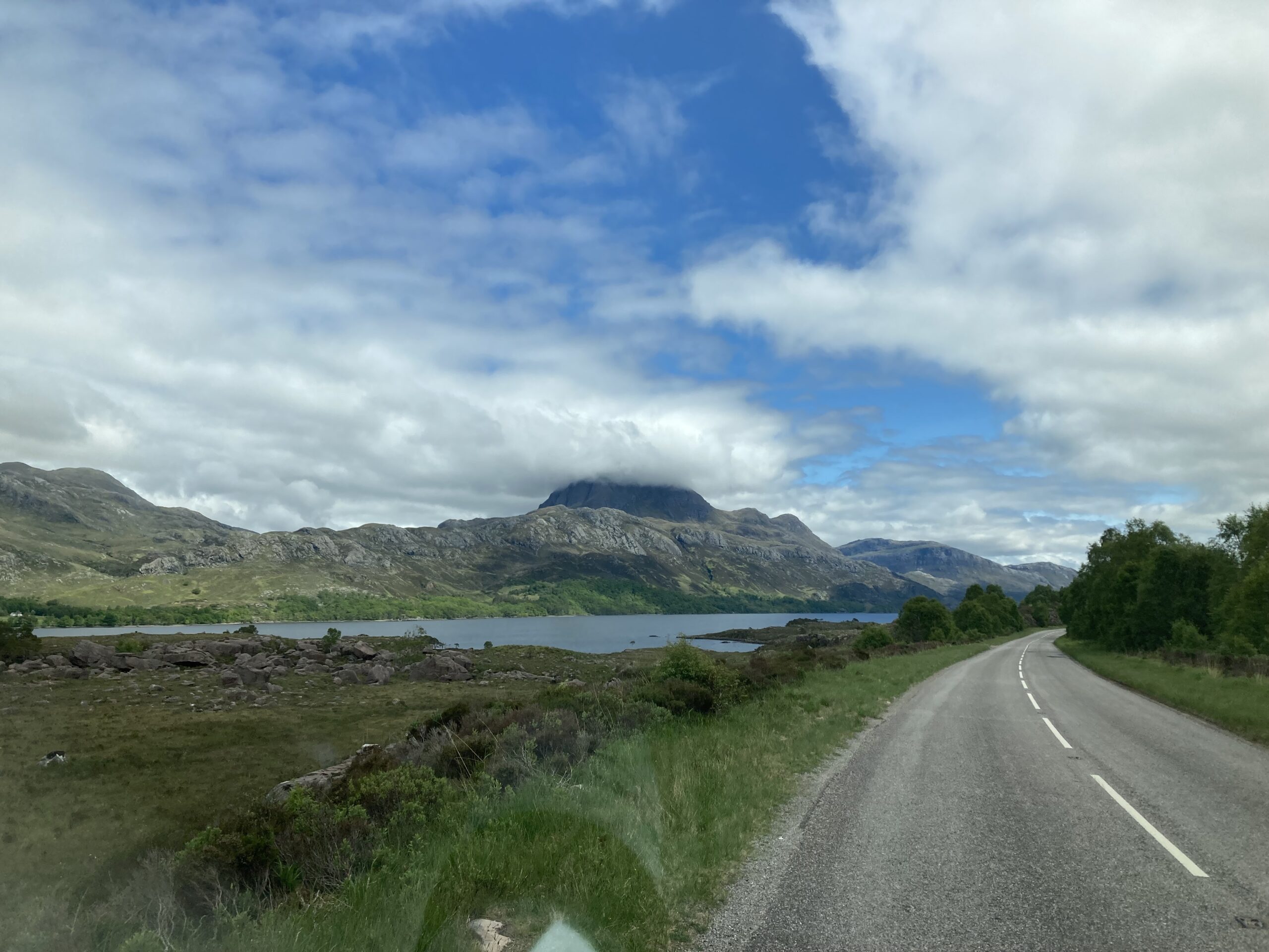 scene - clouds and road